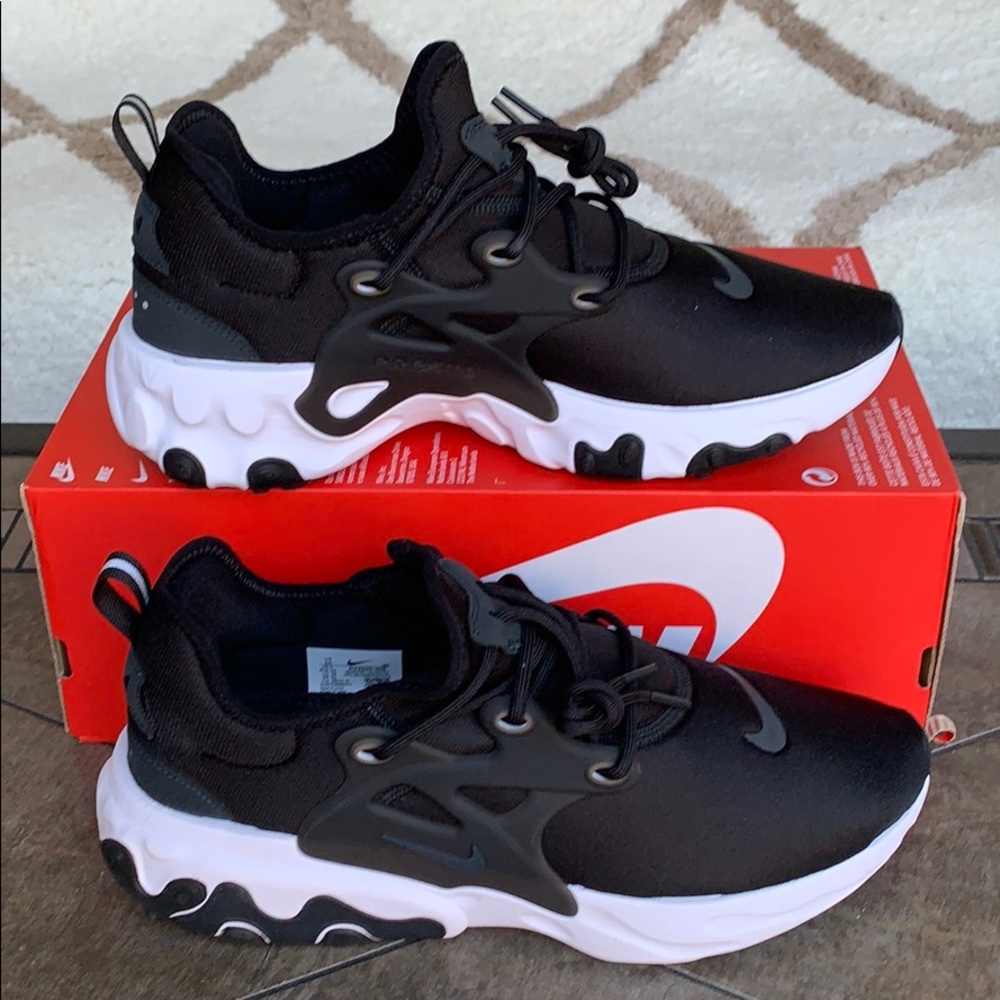 NIKE REACT PRESTO BLACK/OFF NOIR-WHITE MEN’s - Picture 9 of 16